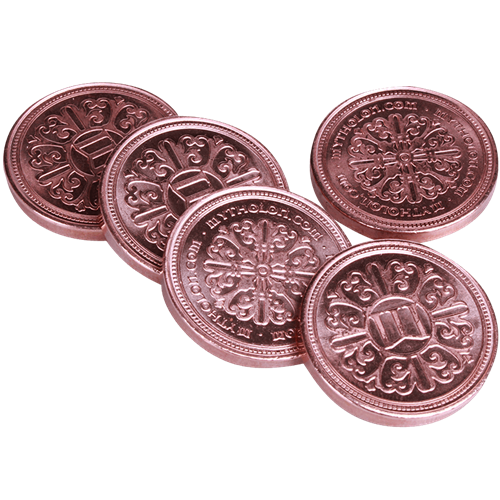 Copper Coins for LARP (Set of 10)