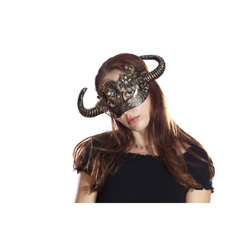 Steampunk Mask with Horns