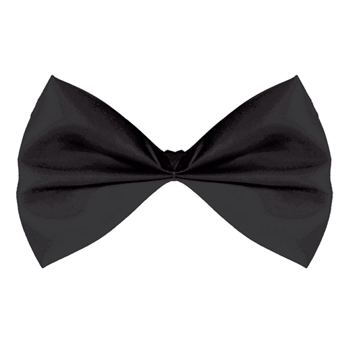 Black Bow Tie with Elastic Band