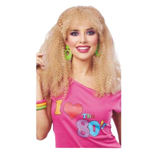 80's Crimp Wig Blonde or Brown