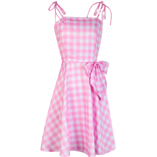 80's Ladies Sundress Pink Adult Costume