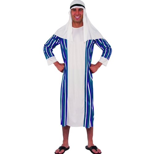 Arabian Sheik Adult Costume Includes Robe with Headpiece