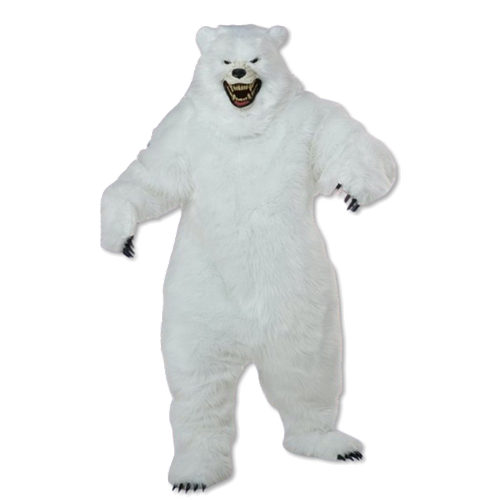 Deluxe Polar Bear Adult Costume with Ani-Motion Mask