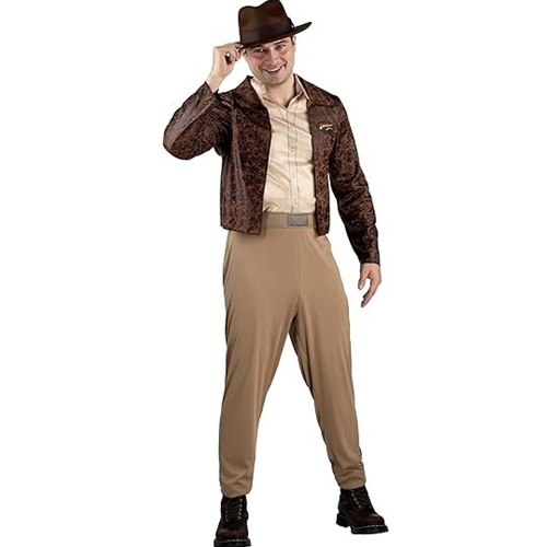 Indiana Jones (3pc) Qualux Adult Costume