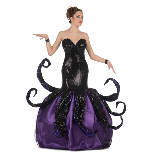 Octopus Witch Black/Purple Adult Costume