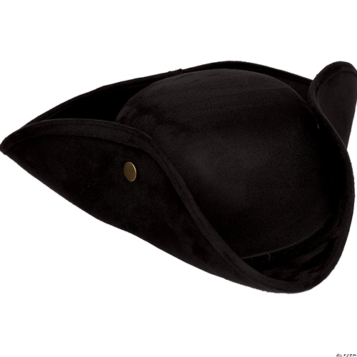 Faux Suede Tricorn Adult Hat
