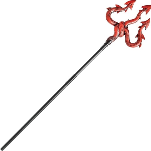 Serpent Pitchfork Red/Black (3pc) 49"