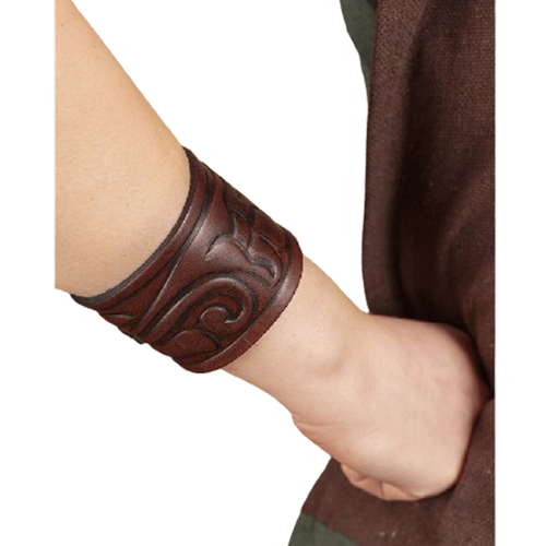 Leather Floral Bracelet
