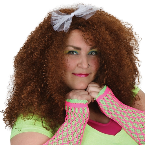 80's Women's Wig with Bow