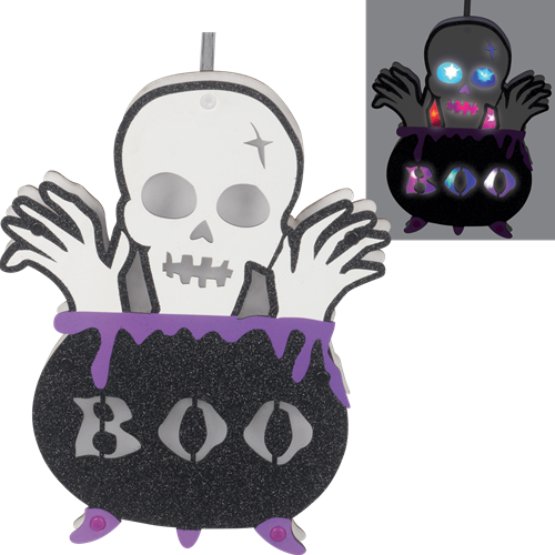 LED Skeleton Cauldron