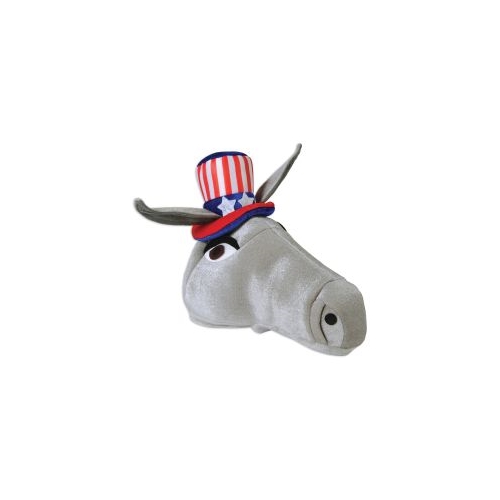 Patriotic Donkey Plush Hat