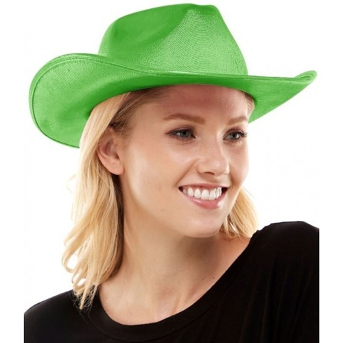 Cowboy Hat Metallic Green