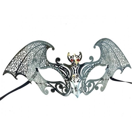 Metal Bat Mask Silver