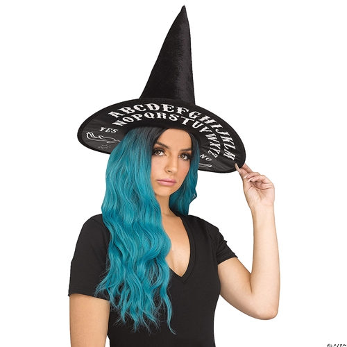 Spirit Board Witch Hat Adult Black and White