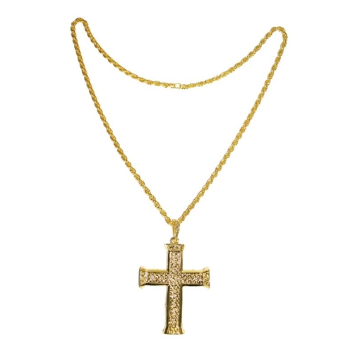 Metal Cross Gold Necklace
