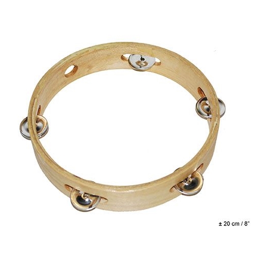 Tambourine Wood 8"
