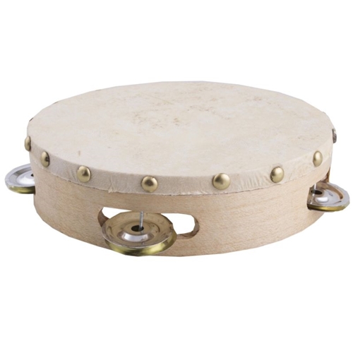 Tambourine Wood w/skinhead 6"x1.5"