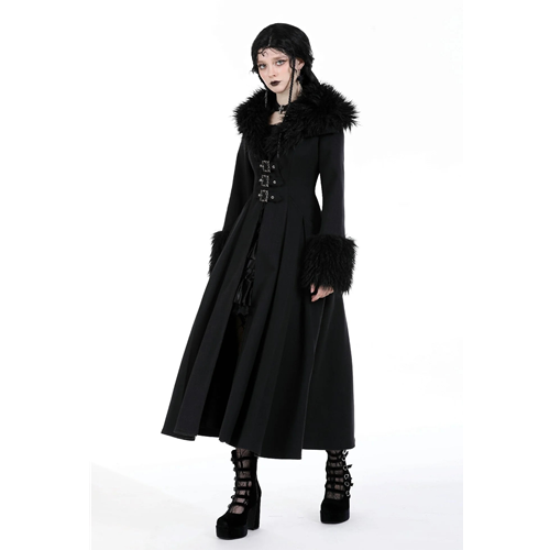 Gothic Woolen Maxi Coat