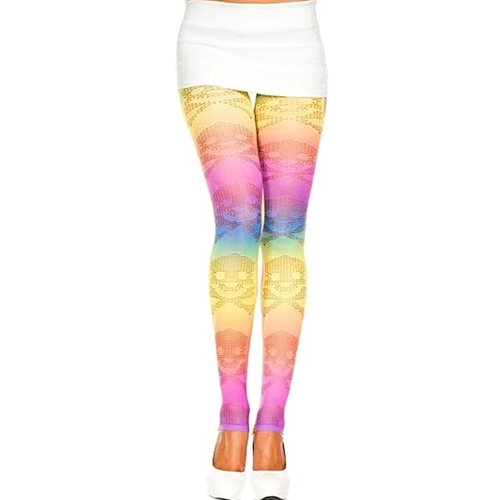 Leggings Rainbow Skulls Adult