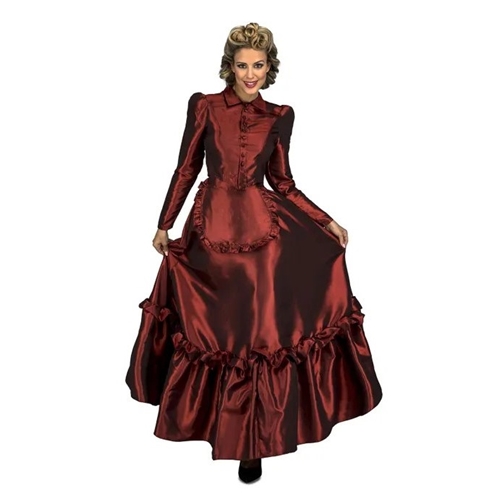 Wild West Scarlet Lady Adult Costume Size M/L