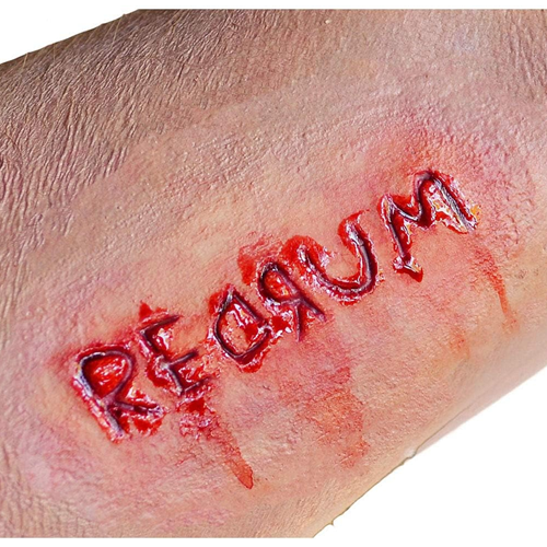 the Shining Redrum Prosthetic