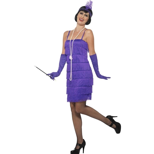 Flapper Purple Adult Costume Size 2X