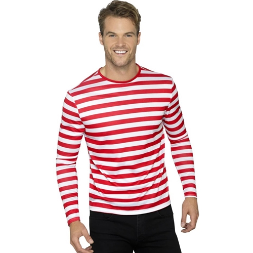 Gondolier/Pirate Shirt Red/White Size Medium
