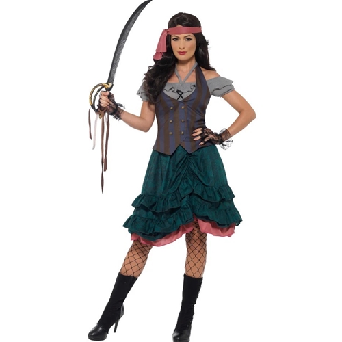 Pirate Wench Deluxe Adult Costume Size Large