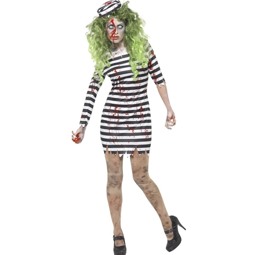 Zombie Jailbird Adult Size 1X
