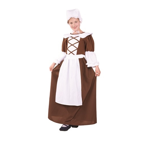 Colonial Peasant Girl (3pc) Teen Costume