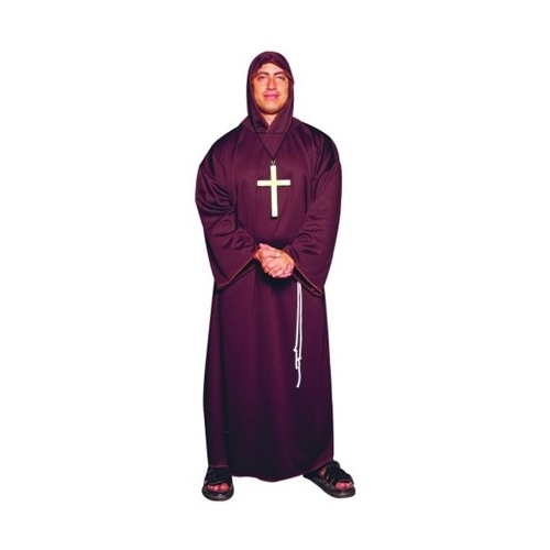 Monk Robe Brown Adult Costume