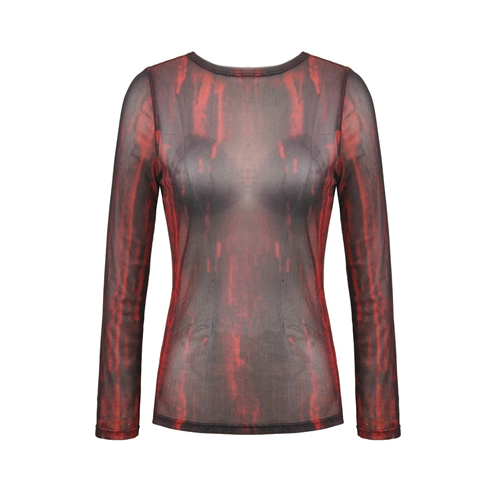 Red and Black Mesh Shirt Adult