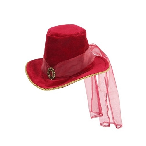 Red Victorian Top Hat