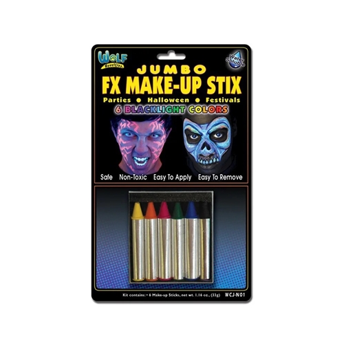 Face Paint Crayons (6pk) Jumbo Neon