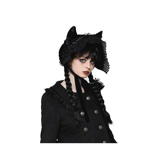 Velvet Cat Ear Bonnet Adult
