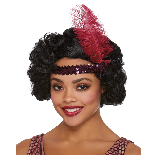Flapper Wig Black
