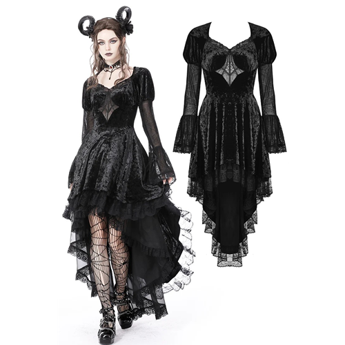 Spider Queen Velvet Hi-Low Dress Adult