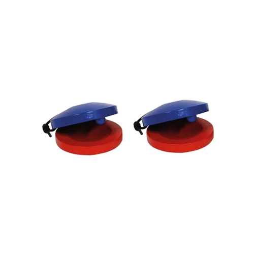Castanets 2pc Set Red/Blu