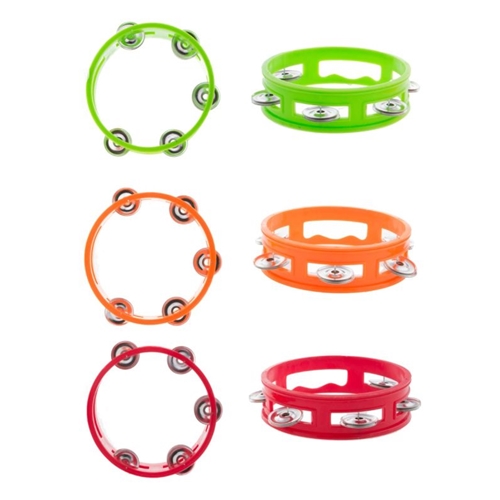 Tambourine 6" assorted