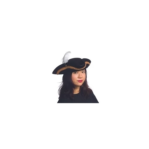 Pirate Hat Leatherlike Black