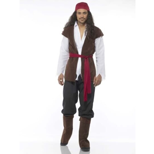 Pirate Man (6pc) Adult Costume