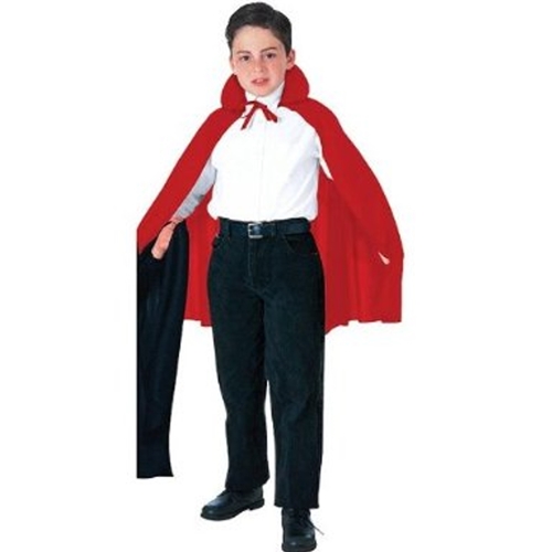 Cape w/collar Red Child 27"