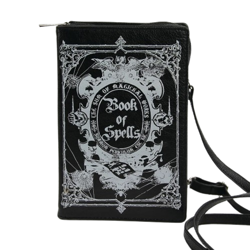 Glow in the Dark Book of Spells Crossbody Bag