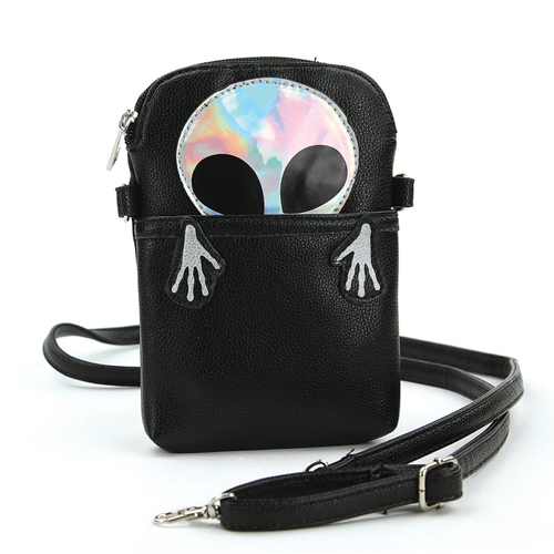 Peeking Alien Crossbody Pouch