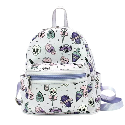 Spooky Girl Collage Mini Backpack