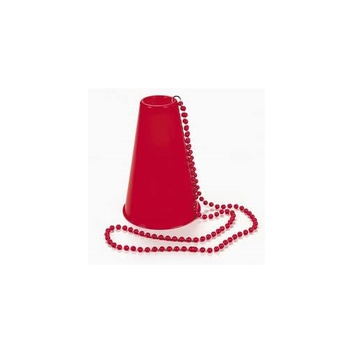 Megaphone Red on Beads