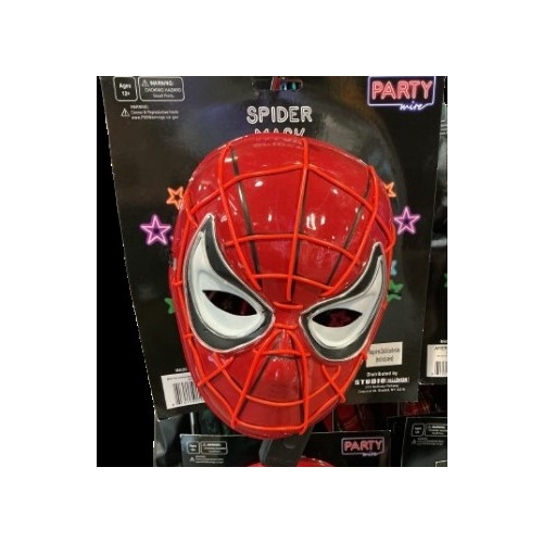 Spider Mask Aqua Neon