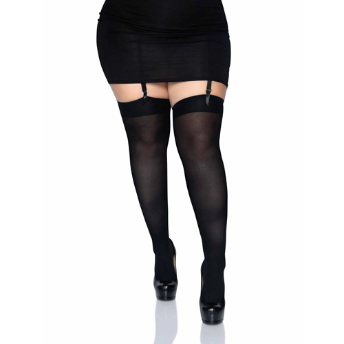 Plus Size Thigh High Stockings