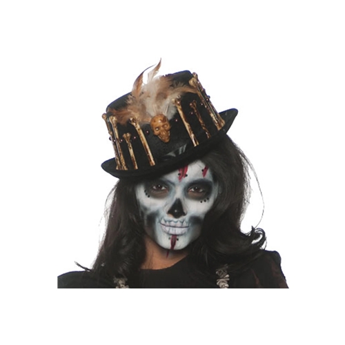 Voo Doo Top Hat Black Adult