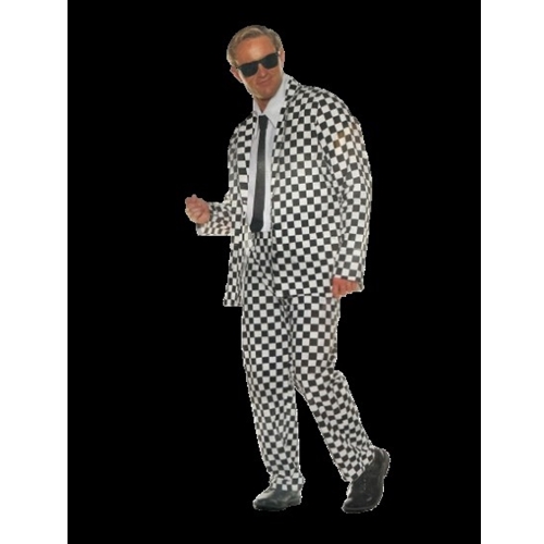 Valley Dude Black/White Adult Costume